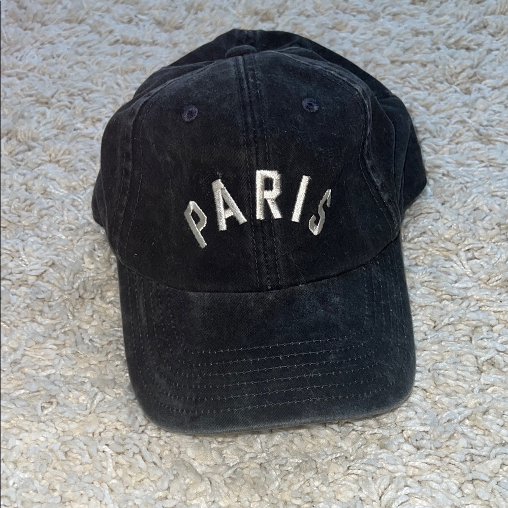 Anthropology Charcoal Paris Cap